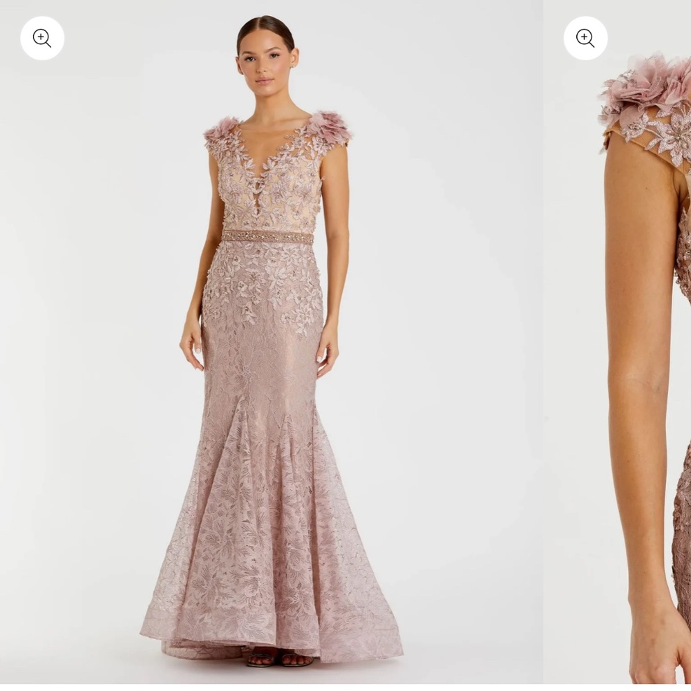 Mac Duggal Pink Dress Size 0